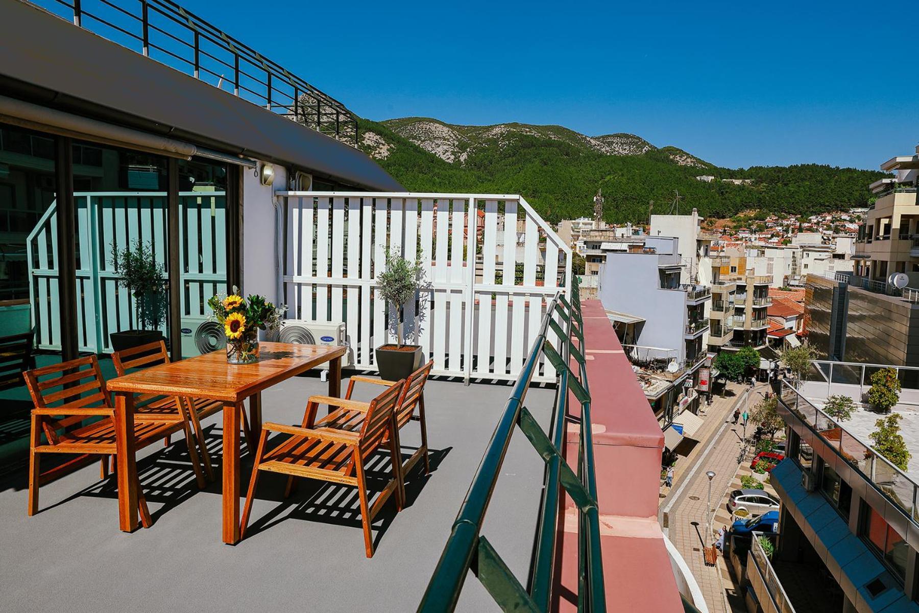 The First Key Luxury & Small Apartment In The Center Of كسانثي الغرفة الصورة